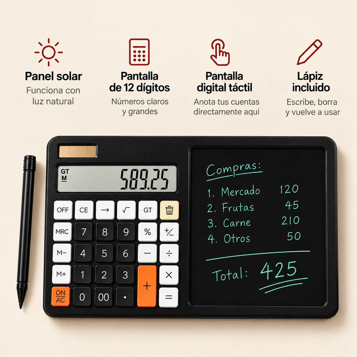 Calculadora con Tablero Digital™